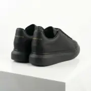 Alexander McQueen Oversized Black Sneakers Back View - SHUZAR Egypt