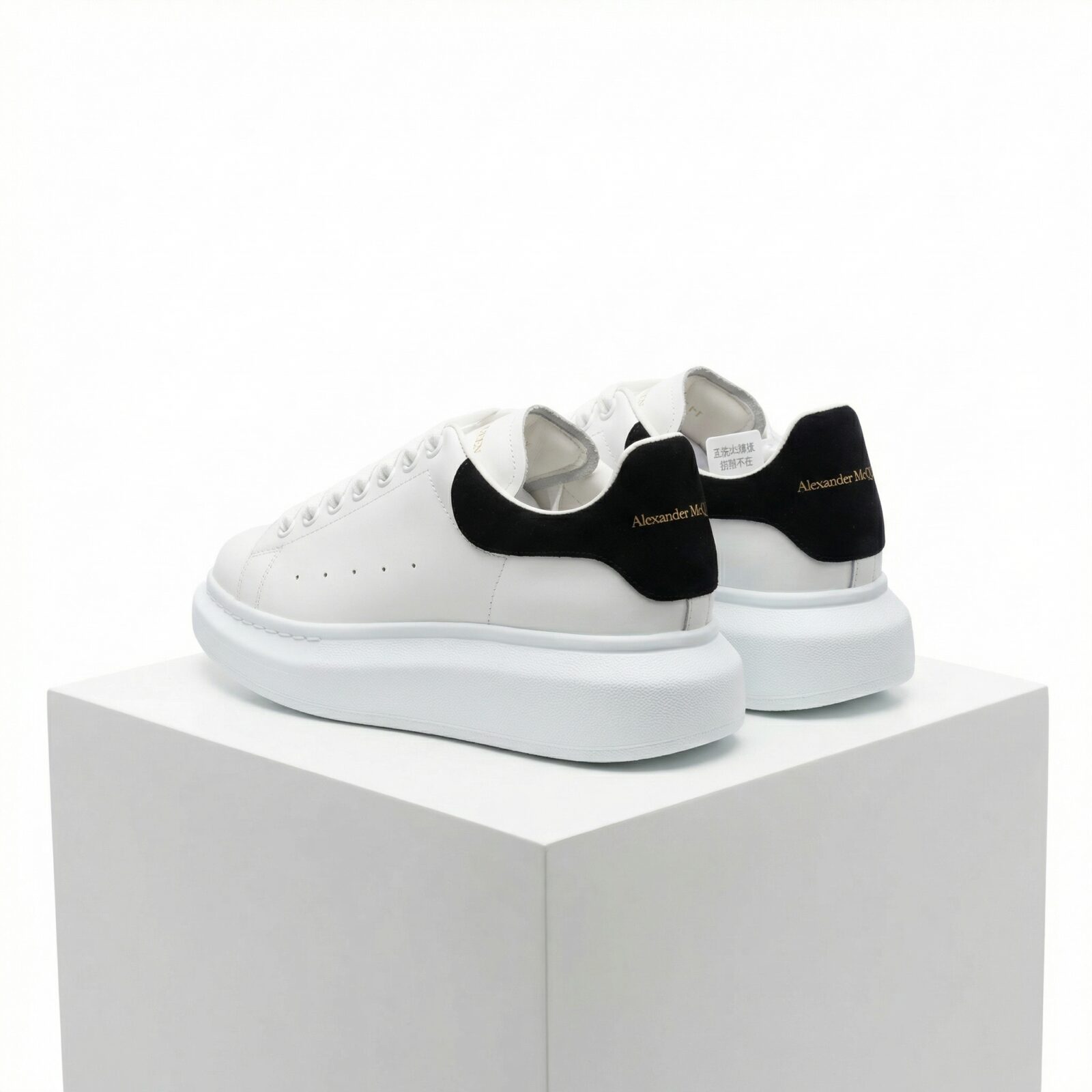 Alexander McQueen Wide Sole Sneakers Back View - SHUZAR Egypt