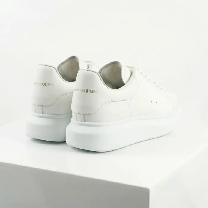 Alexander McQueen Oversized White Sneakers Back View - SHUZAR Egypt
