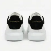 Alexander McQueen Wide Sole Sneakers Back View Gold Logo - SHUZAR Egypt