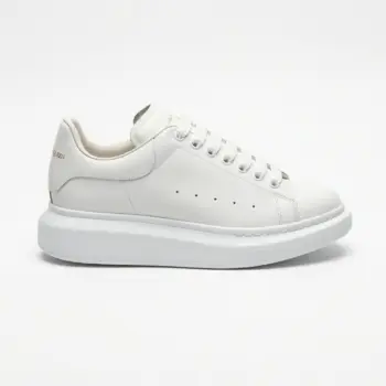 Alexander McQueen Oversized White Sneakers Side View - SHUZAR Egypt