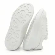 Alexander McQueen Oversized White Sneakers Sole View - SHUZAR Egypt